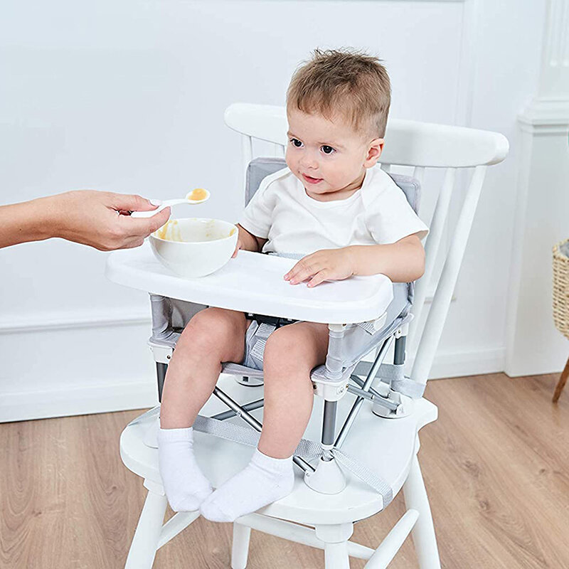 Muiltifunctive Anak-anak Bayi Tinggi Meja Lipat Makan Berkemah Kursi Booster Kursi Portabel Bayi Aksesori