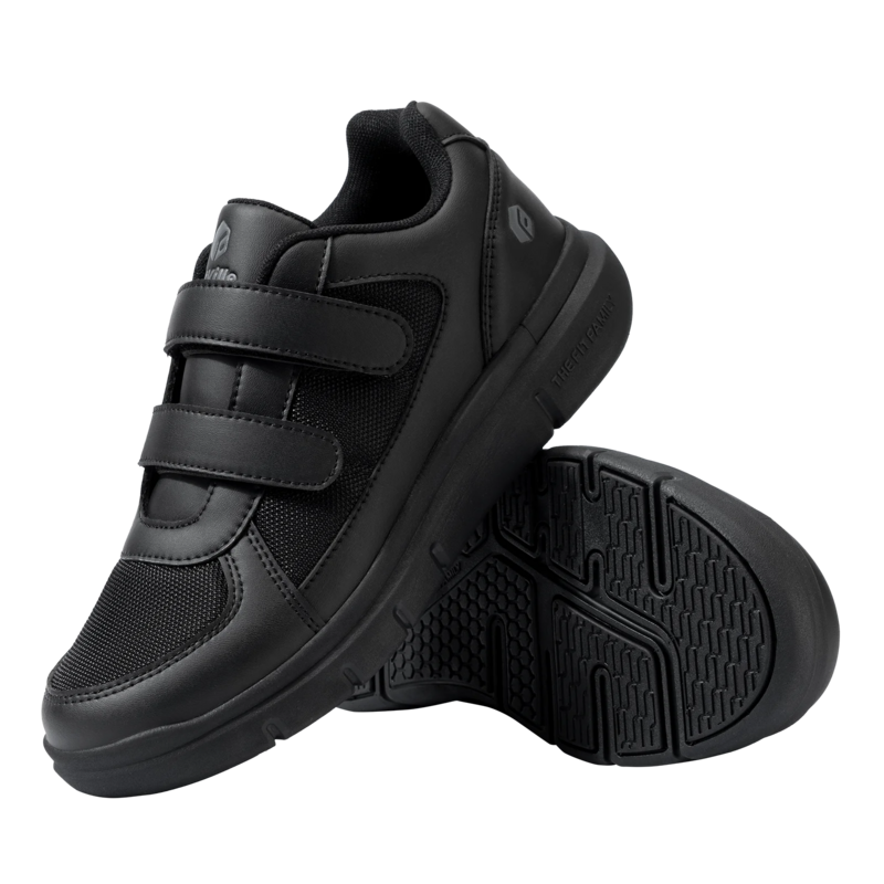 Fitboutique-أحذية رياضية للمشي قابلة للانزلاق لتقوية الأعضاء ، أحذية للسكري بعرض واسع للغاية ، إغلاق مريح ، دعامة مقوسة ، توسيد