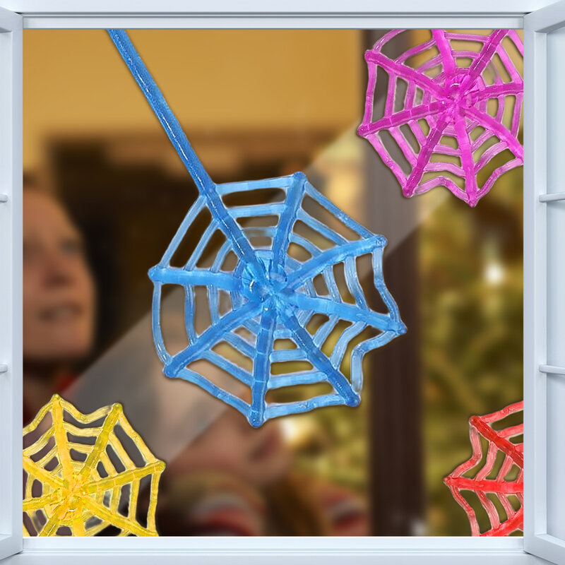 Stretchable Spider Web Stress Toy para Crianças, Sticky Web, Soft, Elasticamente, Escalada Brinquedos, Favores de Festa de Aniversário, Halloween, 1-10Pcs