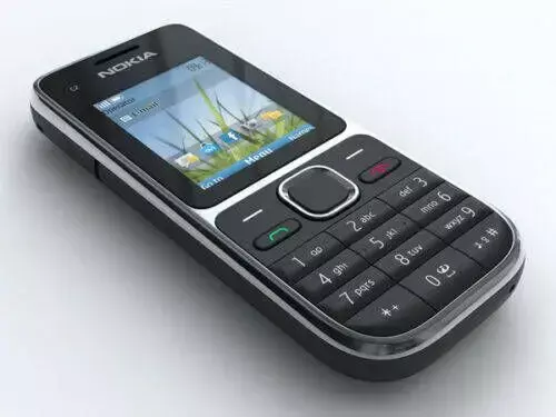 Nokia-celular usado original, preto e ouro, teclado hebraico, teclado árabe, desbloqueado, 3G, 1020mAh, 3.15MP, Nokia, C2-01