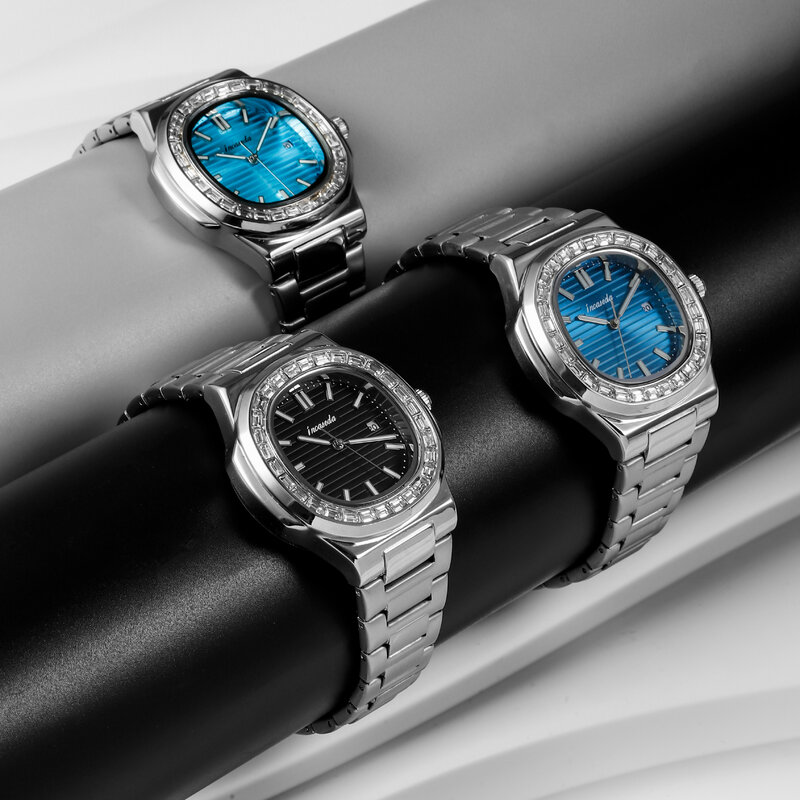 INCASEDA men's watches quartz waterproof men's clocks business watches men's watches top luxury brands men's timepieces hombre