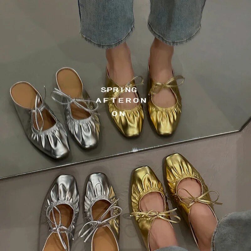Modne płytkie wsuwane klapki na lato płaskie z codziennymi butami damskimi w sprzedaży 2024 pantofle damskie na niskim obcasie