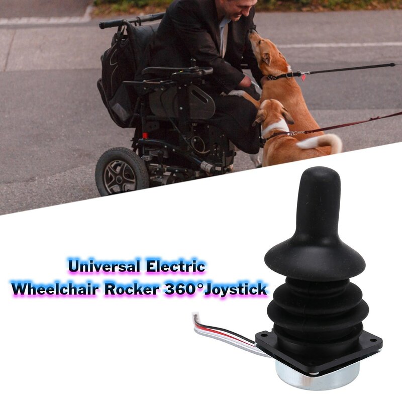 Universal Electric Wheelchair Rocker Joystick, Rotação De 360 Graus, Joystick Inteligente