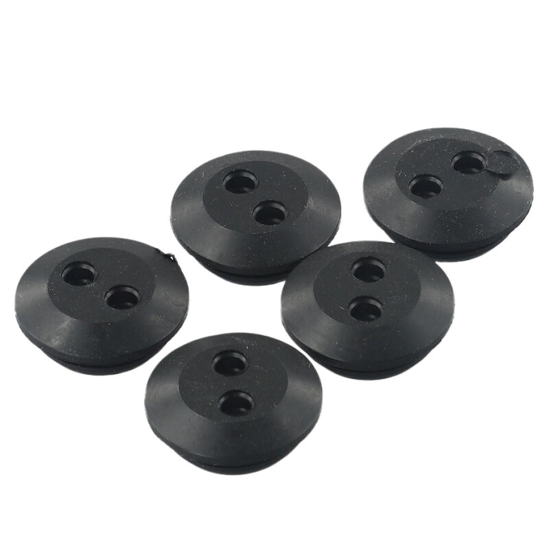 Fuel Tank Rubber Grommet Strong Sealing Seal Grommet 2 Holes 6Pcs Brush Cutters Outdoor Power Equipment Replacement New