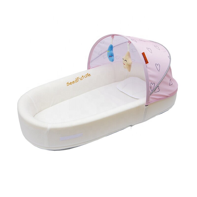 Cuna portátil plegable para bebé, cuna segura para dormir