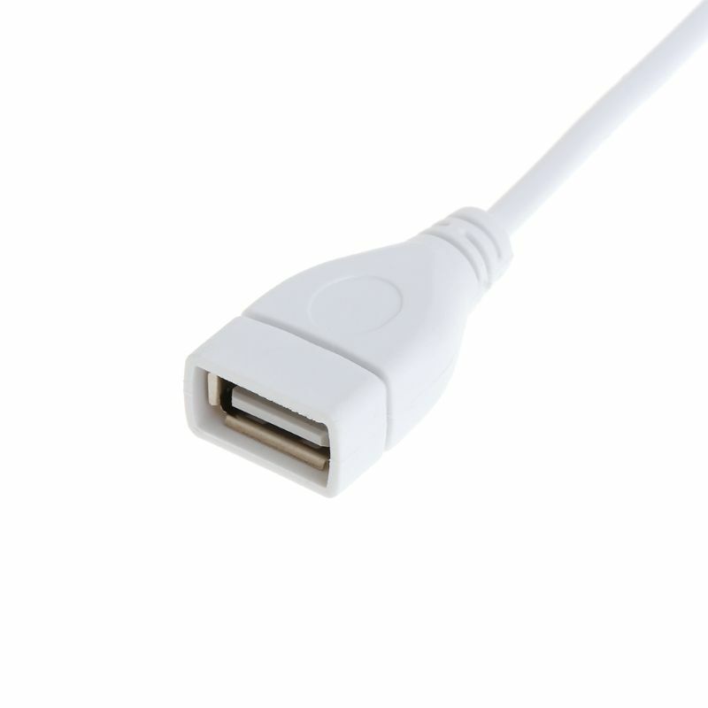 كابل USB جديد 28 سم USB 2.0 ذكر إلى أنثى تمديد موسع كابل أبيض مع دروبشيب