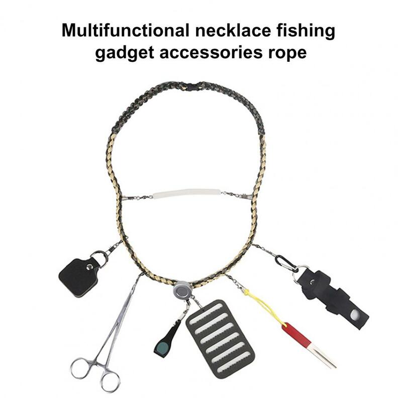 Soporte de pesca respetuoso con la piel, línea ligera de alta estabilidad, versátil, collar con mosca, herramientas de cuerda de pesca