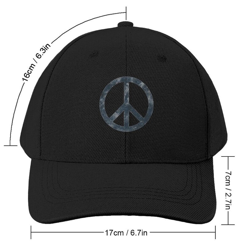 علامة السلام قبعة بيسبول ، قبعة الغولف للرجال والنساء ، قبعات حفلات خمر ، قبعات كبيرة الحجم