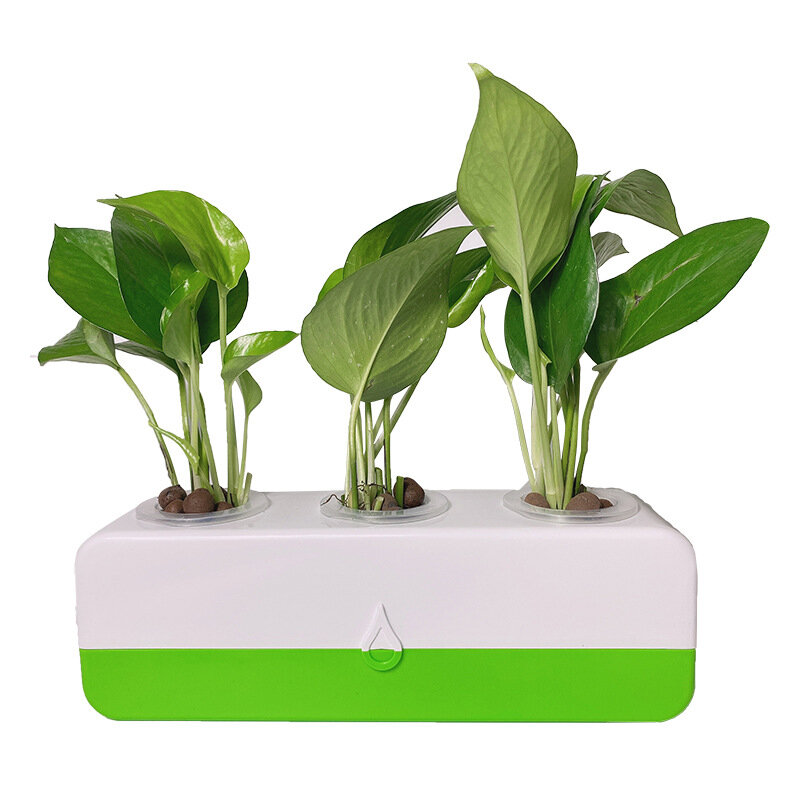 Kit Hidroponik Pot Bunga Tanaman Hidroponik Self-Priming Kecil Sistem Peralatan Berkebun Penanam Hidroponik Dalam Ruangan