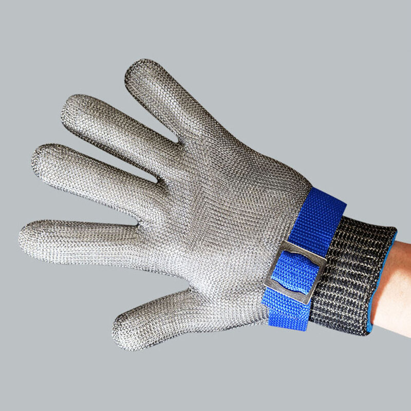 Gants anti-coupure en acier inoxydable, protection des mains d'abattage, maille métallique, travail de boucherie, outil de jardinage