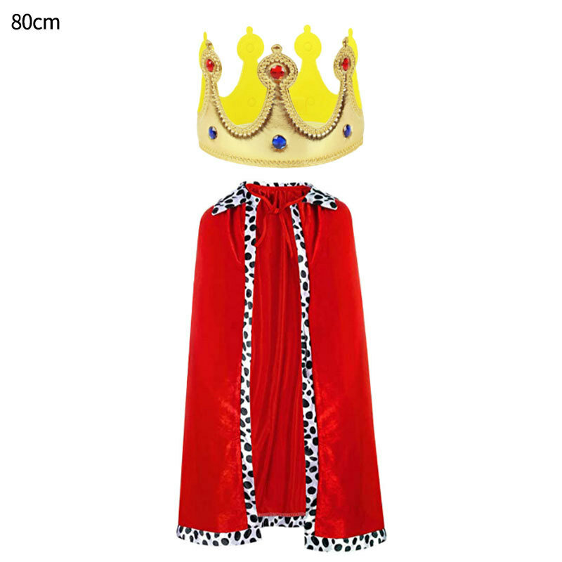 Party cape cosplay props costume party performance photo king cape red children cape scepter