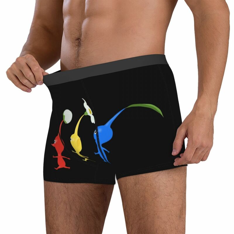 Boxer Underpants Shorts Pikmin Running Panties Men's Soft Underwear for Homme Man Boyfriend Gift