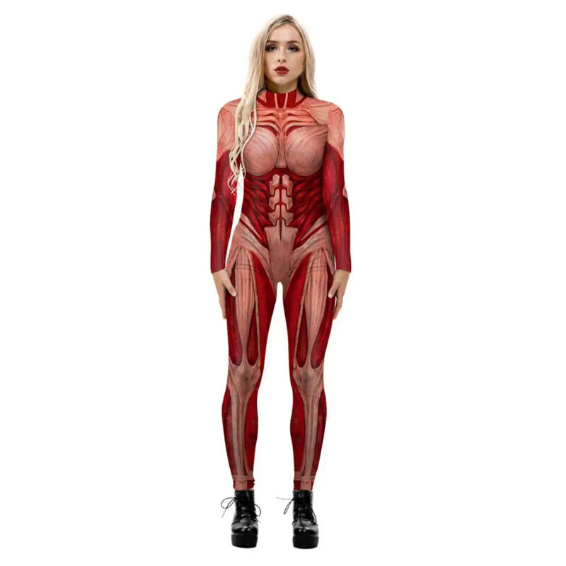 Halloween Annie Leonhardt costumi Cosplay femminili stampa 3D Attack on Titan femminile/maschio Zentai Catsuit ragazze body