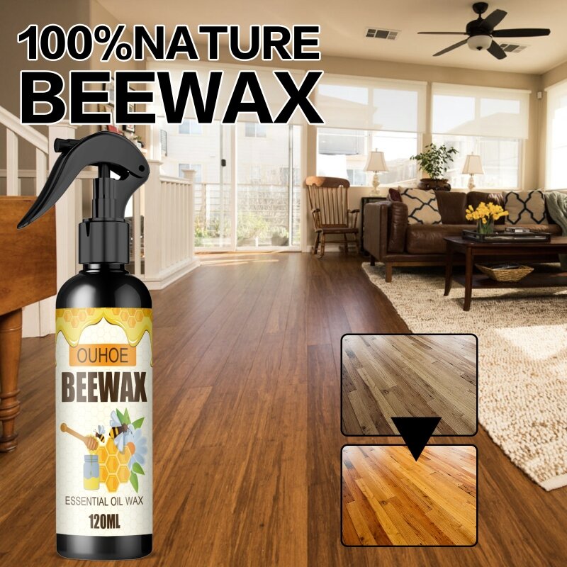 condimento madera, cera abejas para hogar, 120ml, cera abejas para muebles, aerosol para pulir hogar, para
