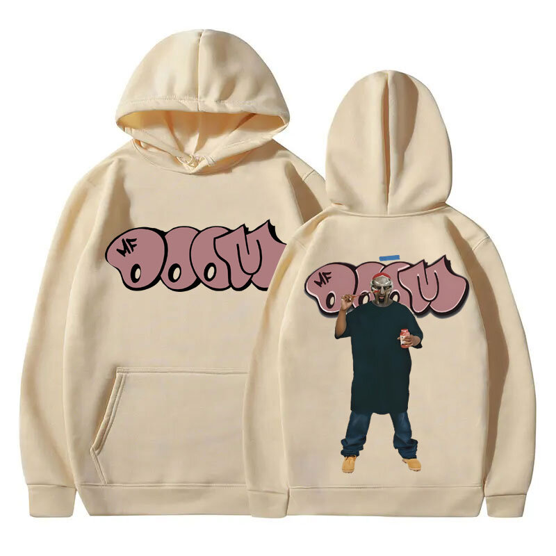 Rapper Mf Doom Graphic Hoodie Male Fashion Hip-Hop Trend Sweatshirt Men's Casual Hoodies Men Women Hip Hop Oversized Streetwear