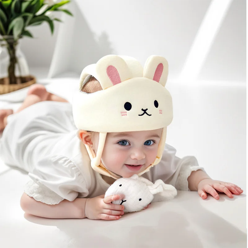 Baby Schutzhelm Schutz Hut Cartoon Stoßstangen Hut Sicherheit atmungsaktiver Hut für Kleinkind zu Fuß kriechende Kinder mütze