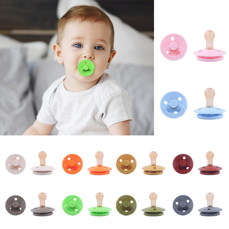 1 Buah Dot Bayi Empeng Silikon Empeng Bayi 10 Warna Dot Dummy Empeng Empeng Hadiah Baby Shower 0-3 Tahun