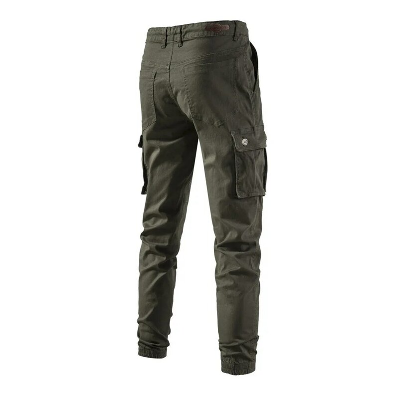 2023 New Men's Cargo Pants Multiple Pockets Trousers Zipper Fashion Outdoor Sportswear Pants for Men Spring Joggers Men Casual
