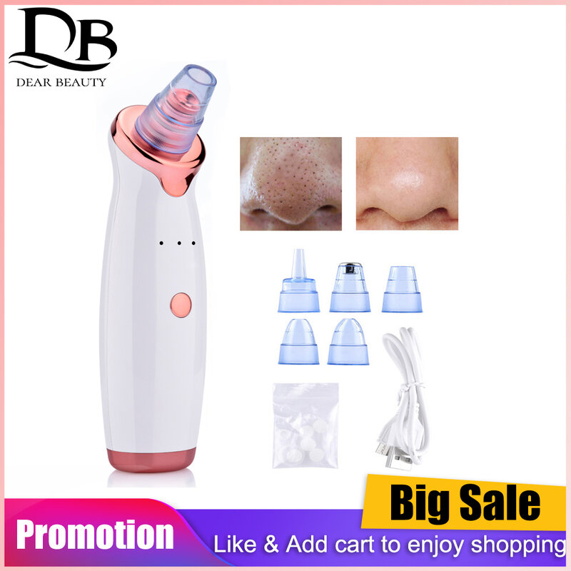 Blackhead Remover Pore Acne Pimple Removal Face T Zone Nose Water Bubble Cleaner Vacuum Suction Facial Diamond Steamer Oil Dirty