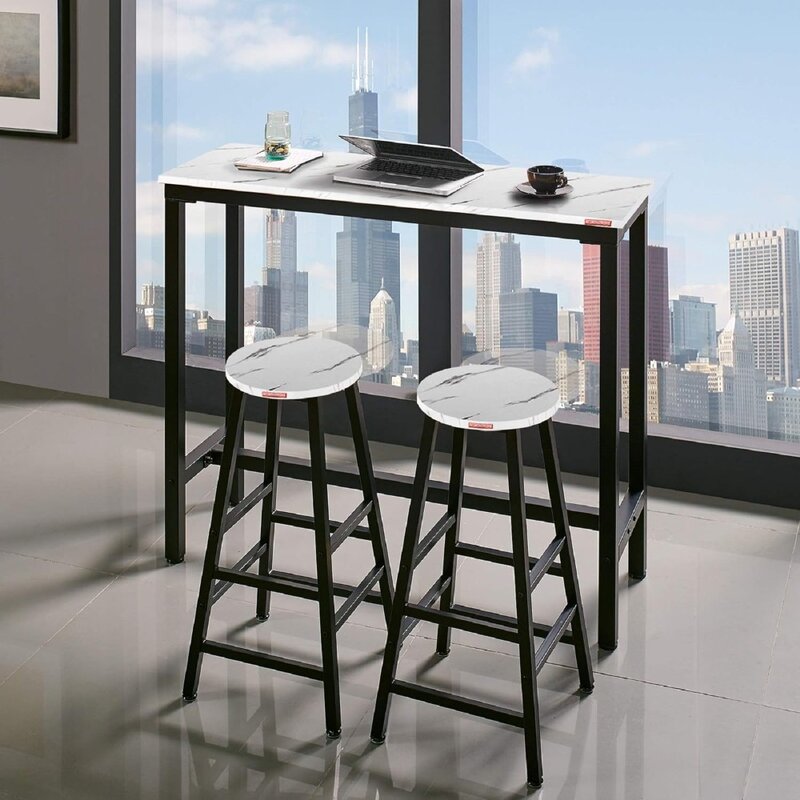 Bar table,kitchen dining table,coffee table,high-definition computer table,15.7inches deep x 47.2 inches wide x 39.4 inches high