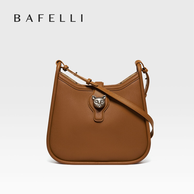 Bafelli 2023 Cat Luxe Gloednieuwe Schoudertas Voor Dames Trending Retro-Stijl Vintage Crossbody Portemonnee Unisex Messenger Bags