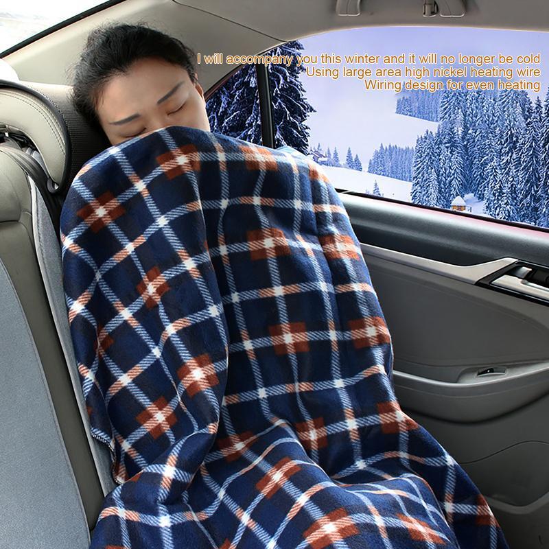 자동차 난방 담요, 자동차 난방 담요, 따뜻한 담요, 온도조절기 난방 담요, 겨울 야외 바디 워머, 12V