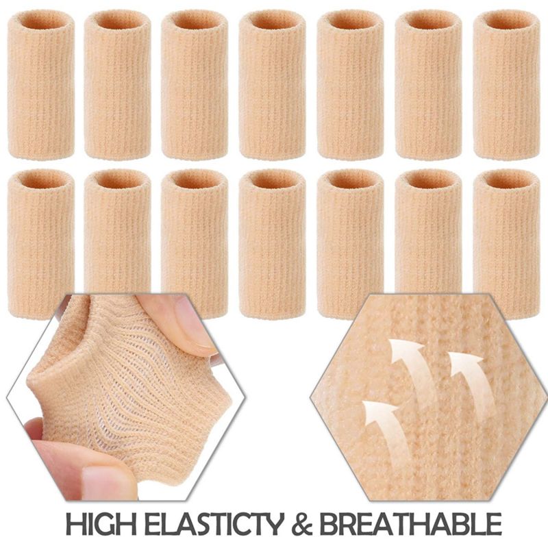 10 pezzi manicotti a compressione per dita supporto protezioni per maniche con stecca per dita stabilizzatori per tutore per pollice per Golf basket Badminton