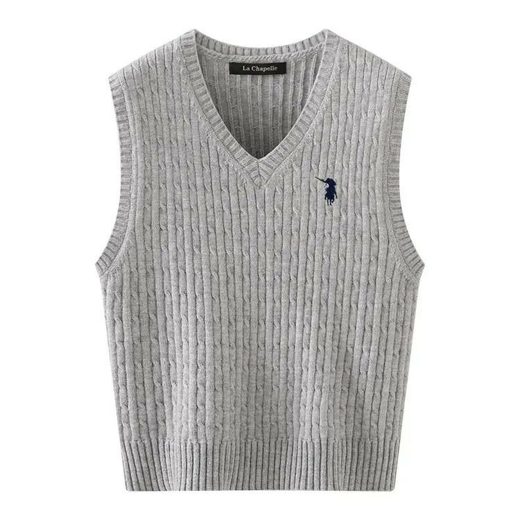 2024 golf wear Spring and autumn new women's golf outdoor leisure V-neck warm vest sleeveless sports sweater free shipping