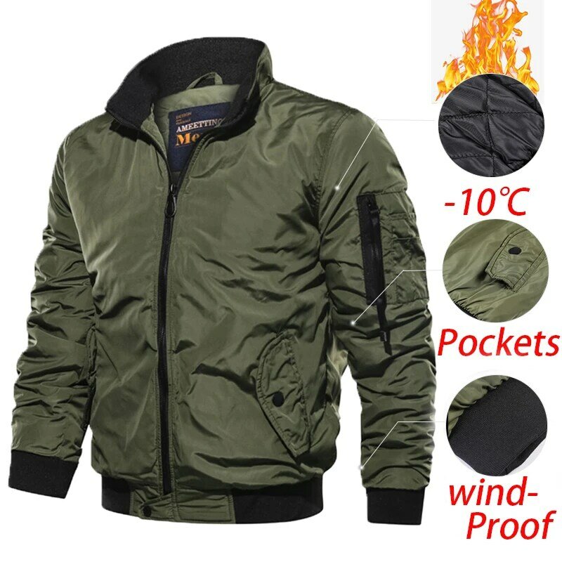Nuovi uomini militari Jackes cappotto uomo autunno inverno Bomber giacche uomo Casual Outdoor antivento giacca militare maschile 5XL Plus Size