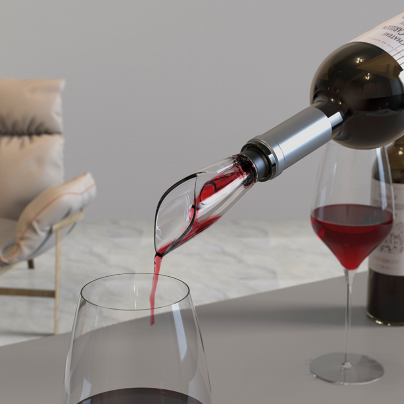 Elektryczny otwieracz do butelek wina z aluminiowym nożem przycisk jednym kliknięciem akumulator automatyczny czerwony korkociąg do wina dla Party Bar Wine Lover