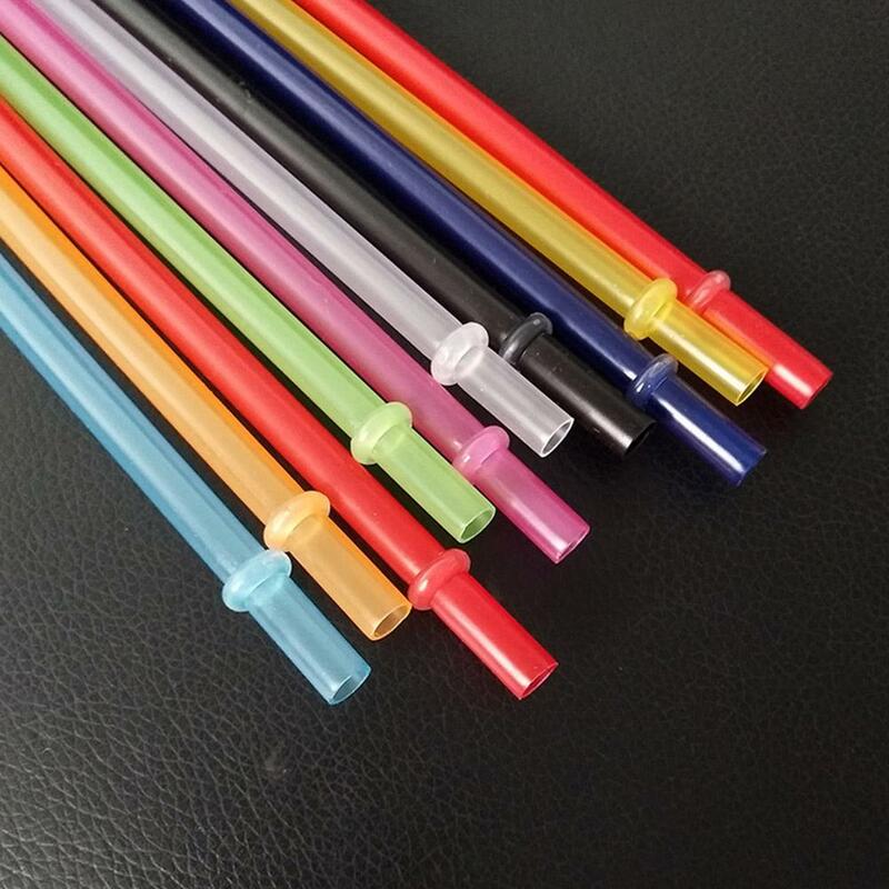 Reusable Plastic Straws For Tumbler Colorful Milk Tea Drinking Straws Party Birthday Celebration Supplies Kitchenware Acces U1Q6