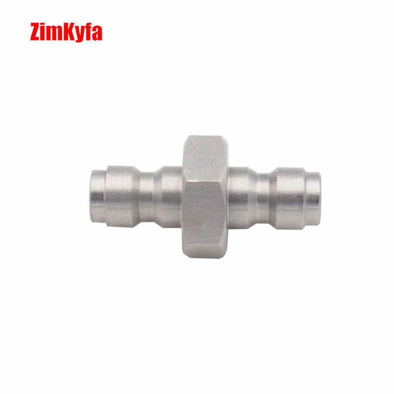 8mm Quick Disconnect Release Stainless Steel Double Male Quick Connect Plug Connection Fill  Nipple Fitting