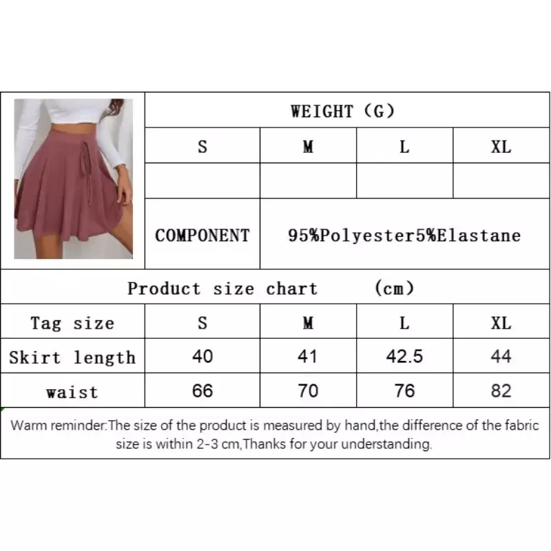2024 Women's Academy Fashion Mini Skirts Solid Autumn/Winter Female Clothing Woman High Waist Sport Casual A-line Skirt YSQ24