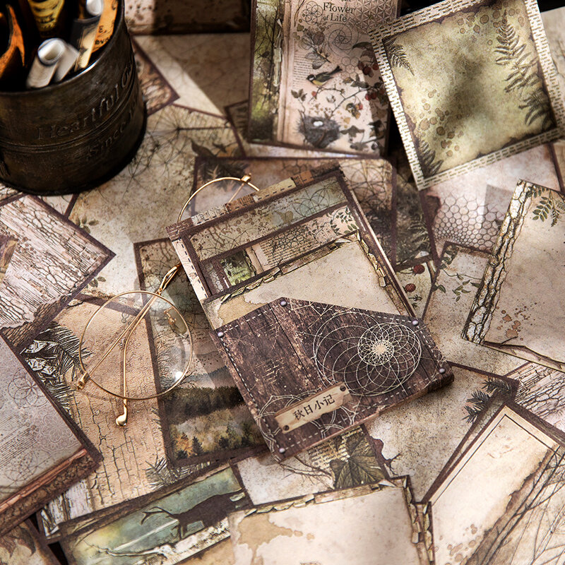 Stockholm amm-Matériaux de scrapbooking vintage, papier léger, collage indésirable, fournitures de journal, papier décoratif de licence, 44 pièces par paquet