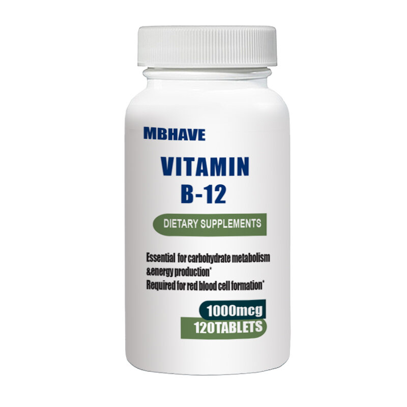 Vitamina B12 1000 Mcg, alta resistencia, Neuro Vitmains, 120 tabletas