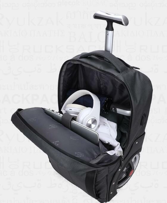 Aoking-Sac à dos à roulettes pour bagages d'affaires, cabine à main, sac à roulettes de voyage, sacs à roulettes, marque