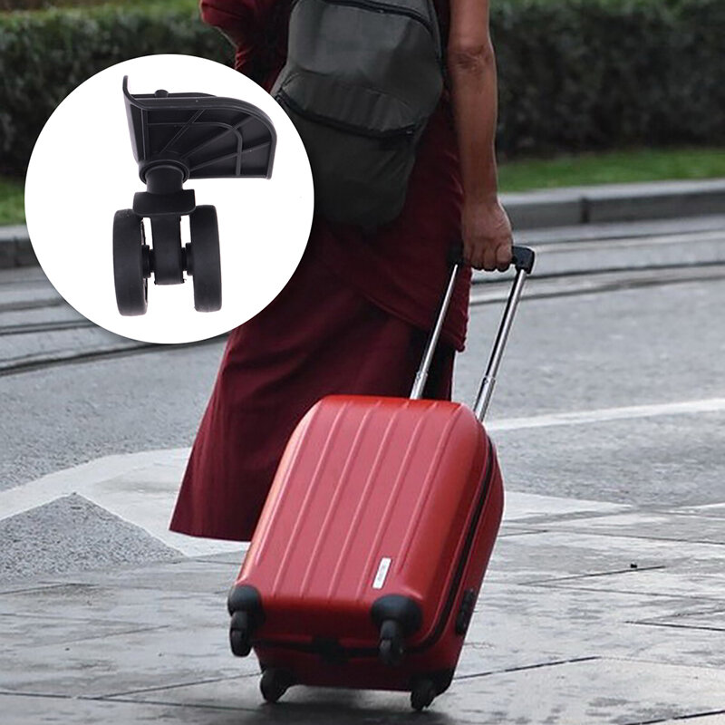 Juego de reparación de maletas de equipaje, 2 piezas, resistente al desgaste, reemplazo giratorio 360, desmontable