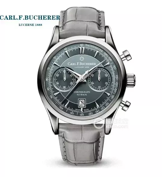 Nieuwe Carl F. Bucherer Horloge Marley Dragon Flyback Chronograaf Grijs Blauw Wijzerplaat Top Lederen Band Quartz Heren Horloge Luxe Horloge