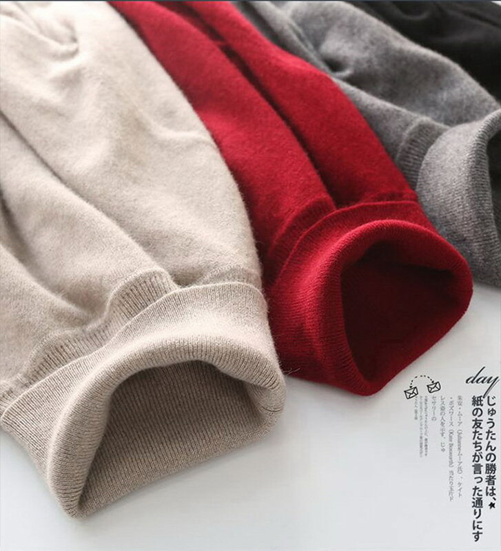 Suéter de cachemira de visón de cuello alto para hombre, Jersey de punto suelto de gran tamaño, mantiene el calor, otoño e invierno, 2024