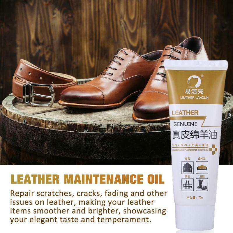 Pulidor de zapatos impermeable, herramienta de limpieza de aceite para mantenimiento de cuero, cuidado cambiante renovado, blanco, marrón, negro