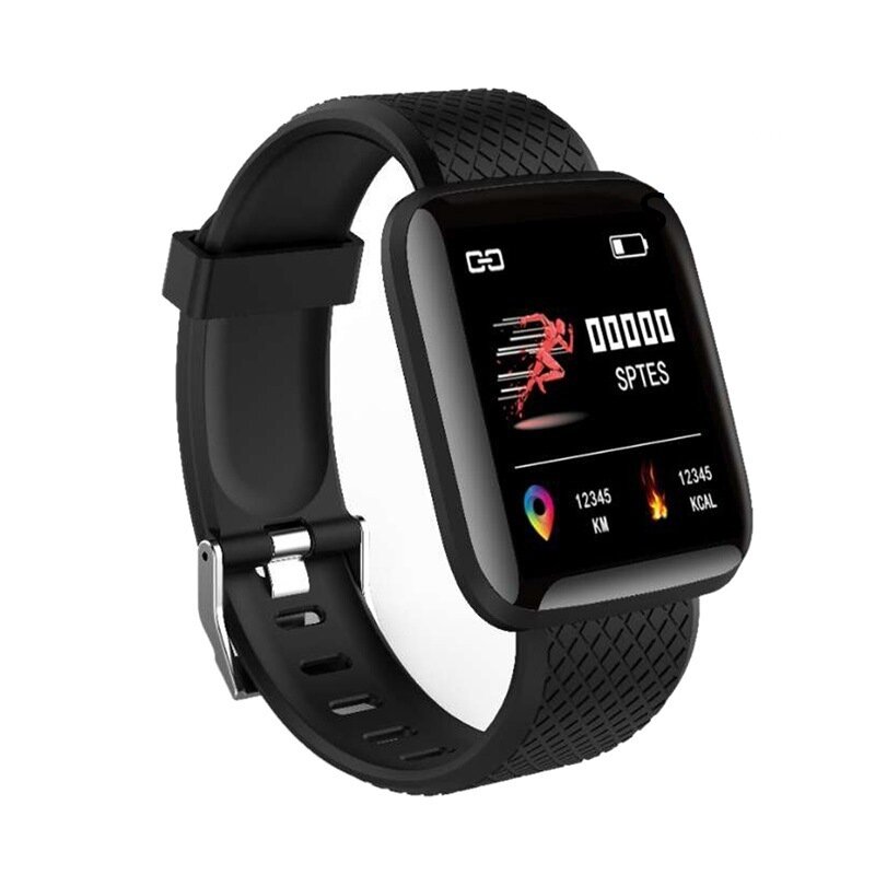 Bracelet de sport intelligent D13 Plus, écran 116 PLUS, podomètre, rappel Bluetooth, fréquence cardiaque, pression artérielle