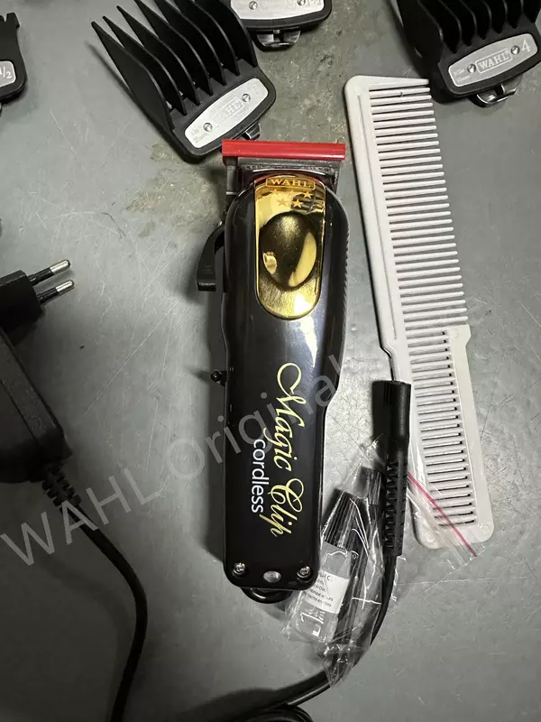 Wahl-cortadora De pelo 100% Original, dispositivo De Corte De pelo, 5 estrellas, color negro, dorado y rojo, 8148