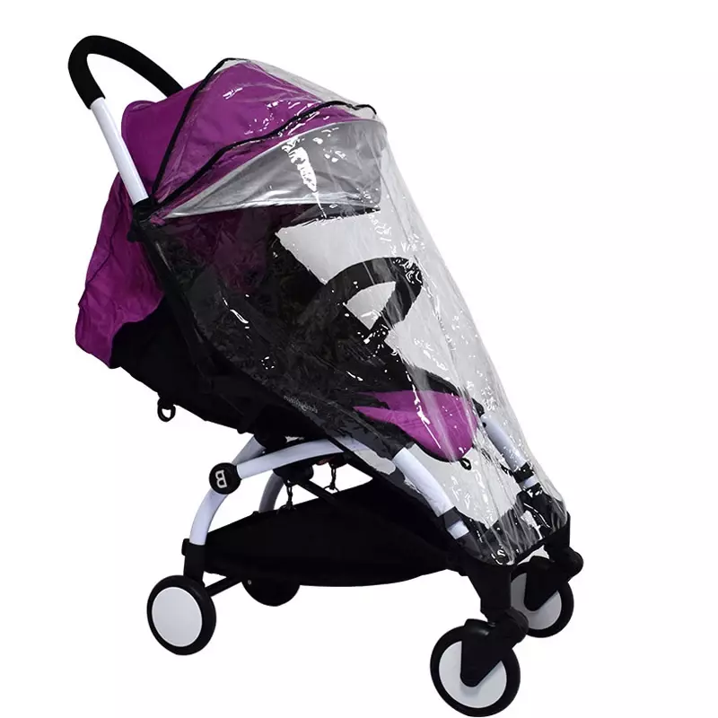 Cubierta de lluvia para cochecito de bebé, chubasquero Universal, suave, paraguas, accesorios para cochecito de bebé