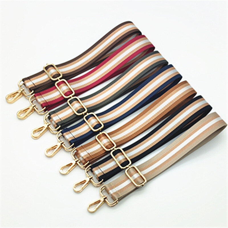 Borsa da donna Replacemen borsa a tracolla lunga decorativa accessori cintura a tracolla singola a righe tracolla regolabile da 3.8cm