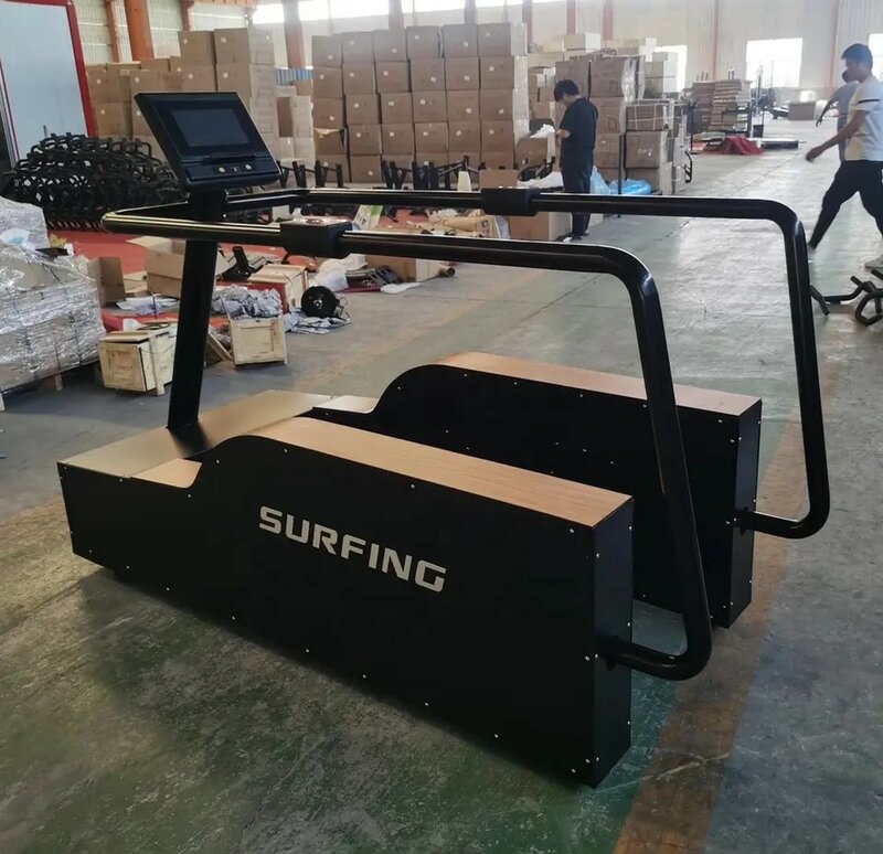 Hot Sale Gym Equipment Wooden Surfing Machine With LCD Screen WH840