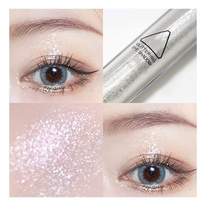 2021 Nieuwe 1Pcs Diamond Glitter Eyeshadow Vrouwen Make Naakt Shimmer Vloeibare Oogschaduw Minerale Pigment Langdurige Cosmetica