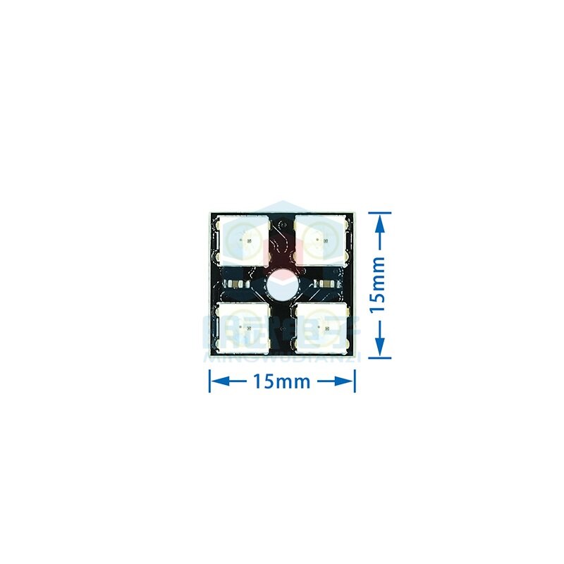 フルカラーRGBLED開発ボード,4/16/25/64ビット,ws2812,5050,駆動カラーランプ