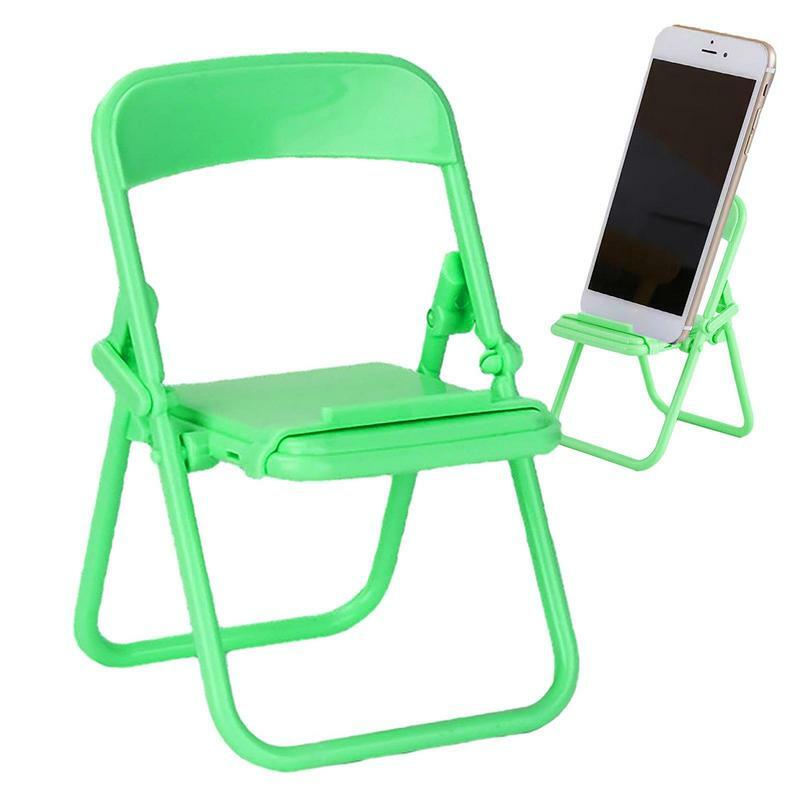 Dudukan ponsel Mini portabel, dudukan kursi Desktop 4 warna dapat diatur, dekorasi kerut dapat dilipat