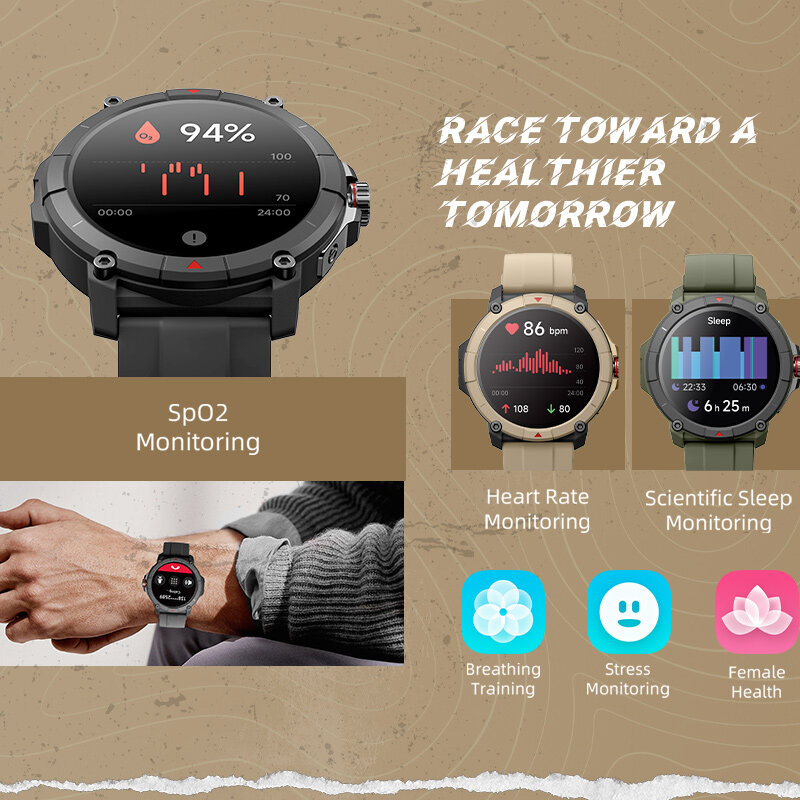 MASX Oasis X Premium GPS Smart Watch Alexa Ultra HD Display Built-in GPS Hi-Fi Bluetooth Phone Calls Military Grade Sports Watch
