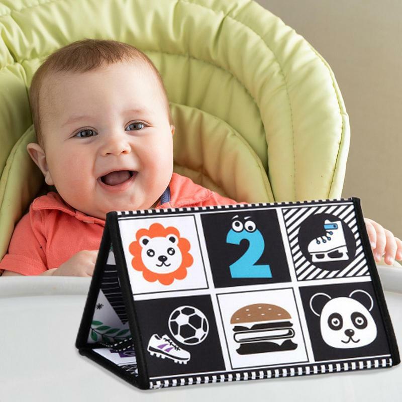 Fabric Books Black And White Cloth Activity Teething Books Early Brain Development Educational Learning Toys For Floor Crib Car